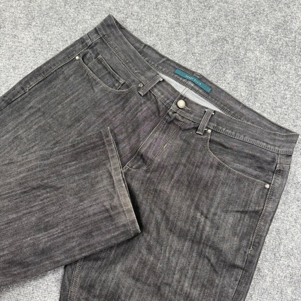 Perry Ellis Jeans 38x30 Dark‎ Grey Straight Leg Denim Men's